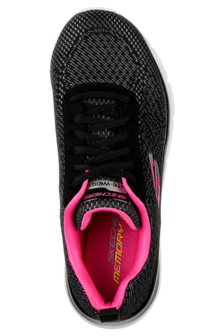 Schwarze Mesh-Sneaker mit Memory-Schaum von Skechers Fashion Fit Bold Boundaries