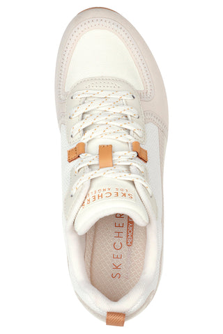 Skechers Uno Layover Beige Air-Soled Memory Foam Sneakers