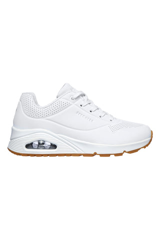 Sneakers bianche con cuscinetto ad aria e soletta memory foam Skechers UNO Stand on Air