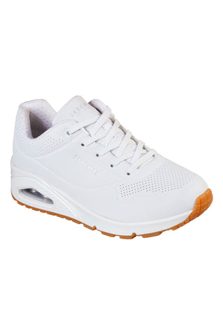 Sneakers bianche con cuscinetto ad aria e soletta memory foam Skechers UNO Stand on Air