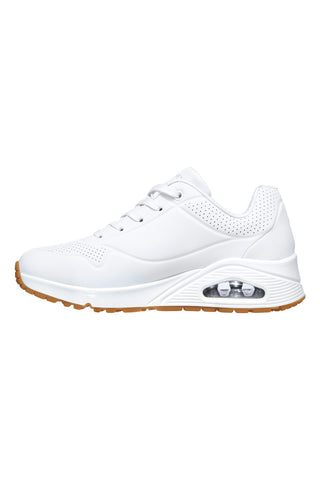 Sneakers bianche con cuscinetto ad aria e soletta memory foam Skechers UNO Stand on Air