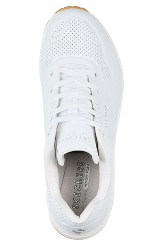 Sneakers bianche con cuscinetto ad aria e soletta memory foam Skechers UNO Stand on Air