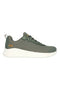 Olivefarbene Sneakers aus Strick mit veganem Memory Foam Skechers BOS BOBS SPORT WOMENS
