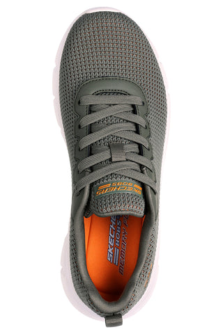 Sneakers olive knit con Memory Foam vegan Skechers BOS BOBS SPORT WOMENS