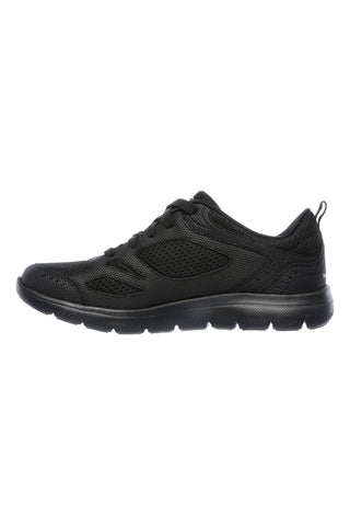 Sneakers nere in pelle e mesh con soletta memory foam Skechers Summits Suited
