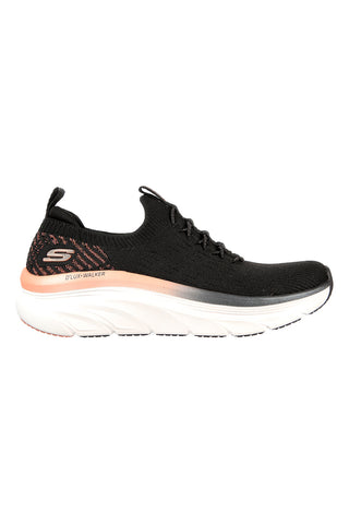 Sneakers nere slip-on con mesh glitter e soletta memory foam Skechers D'LUX Walker Let It Glow