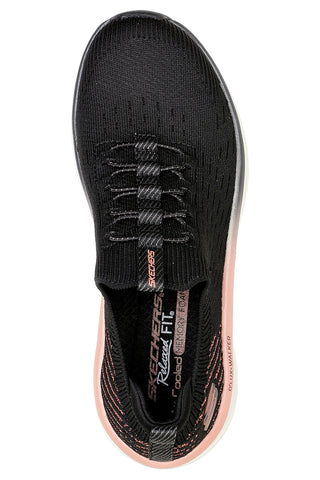 Sneakers nere slip-on con mesh glitter e soletta memory foam Skechers D'LUX Walker Let It Glow