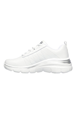 Weiße Sneakers Memory Foam Skechers Fashion Fit Effortless