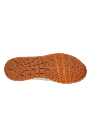 Beige Sneaker mit Mesh-Einsätzen und Luftpolster Skechers UNO Inside Matters