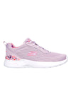 Lavendelfarbene Mesh-Sneaker mit Air-Sohle und Memory-Schaum: Skechers Skech-Air Dynamight Laid Out