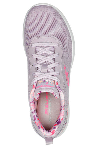 Lavendelfarbene Mesh-Sneaker mit Air-Sohle und Memory-Schaum: Skechers Skech-Air Dynamight Laid Out