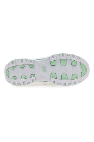 Sneakers bianco multicolor Memory Foam Skechers D'lites Blooming Fields