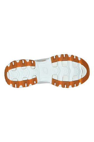 Sneaker da Donna Bianca con suola gum e Memory Foam Skechers D’Lites Good Neutral