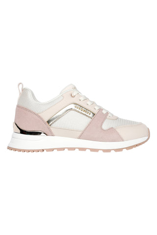 Scarpe sportive naturale e oro con memory foam Skechers Runway Posh Gal