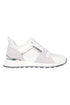 Sneakers bianche e grigie con Memory Foam Skechers Runway Posh Gal