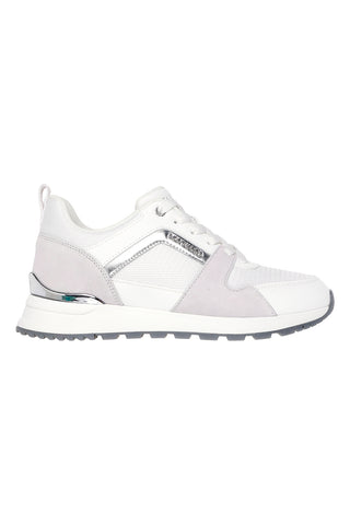 Sneakers bianche e grigie con Memory Foam Skechers Runway Posh Gal