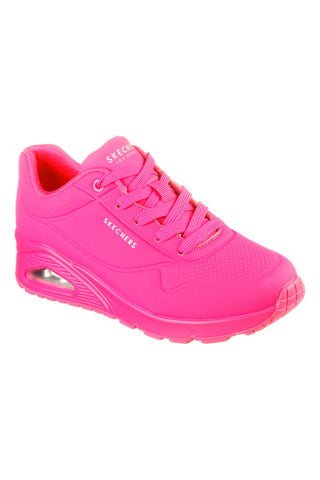 Sneakers hot pink con memory foam Skechers Uno Night Shades