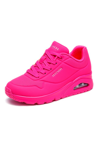 Sneakers hot pink con memory foam Skechers Uno Night Shades