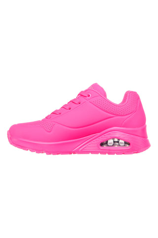Sneakers hot pink con memory foam Skechers Uno Night Shades
