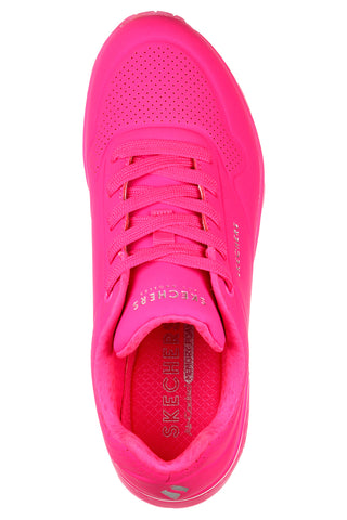 Sneakers hot pink con memory foam Skechers Uno Night Shades