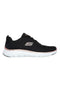 Schwarze Sneakers aus Mesh mit veganem Air-Cooled Memory Foam Skechers R SPORT WOMENS