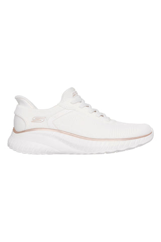 Sneakers bianche in mesh comfort Skechers Bobs Squad Chaos Current Muse