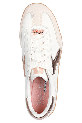 Weiße Court-Sneaker mit Skechers Hotshot Cool Glow Memory Foam-Sohle