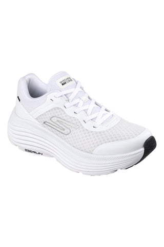 Scarpe bianche con dettagli neri in mesh ammortizzate Skechers Max Cushioning Endeavour