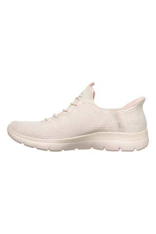 Beige Slip-Ins Turnschuhe mit elastischen Schnürsenkeln Skechers Summits dream chaser