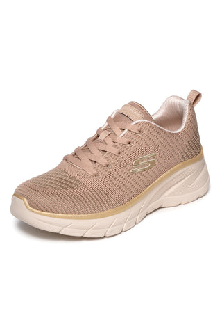 Taupe stricken Turnschuhe mit Memory Foam Skechers Fashion Fit 2.0 Moonlight Glow