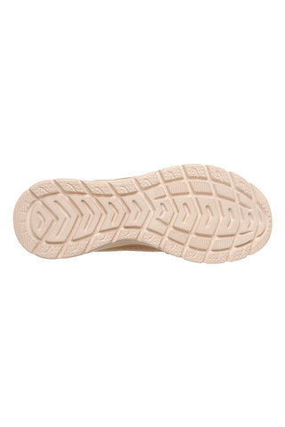 Taupe stricken Turnschuhe mit Memory Foam Skechers Fashion Fit 2.0 Moonlight Glow