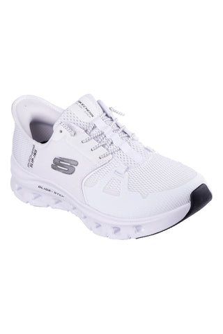 Sneakers bianche in mesh slip-ins con air-cooled memory foam Skechers Glide-Step Pro