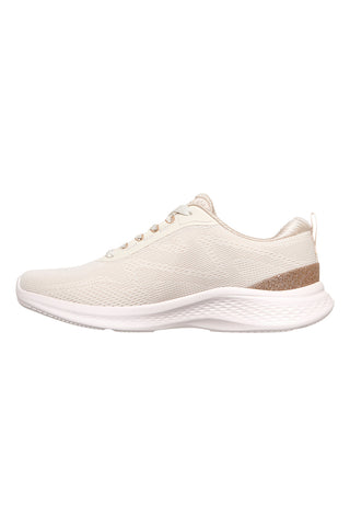 Beige Turnschuhe mit goldenen Details und Memory Foam Skechers Skech-Lite Pro 2.0 Brilliant Shimmer