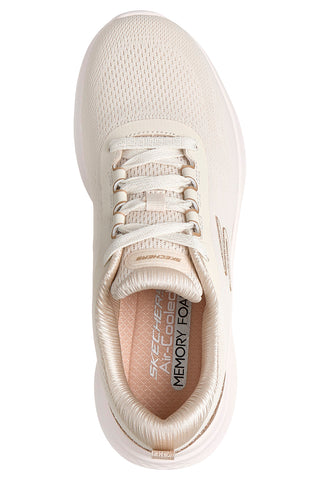 Beige Turnschuhe mit goldenen Details und Memory Foam Skechers Skech-Lite Pro 2.0 Brilliant Shimmer