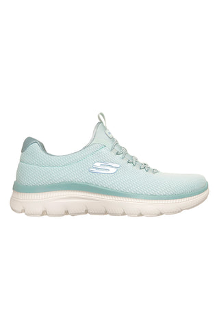 Scarpe slip on verde menta in mesh Skechers Summits plus summer haze