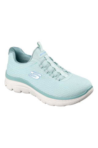 Scarpe slip on verde menta in mesh Skechers Summits plus summer haze