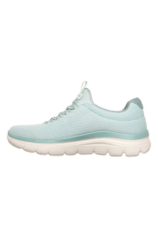 Scarpe slip on verde menta in mesh Skechers Summits plus summer haze
