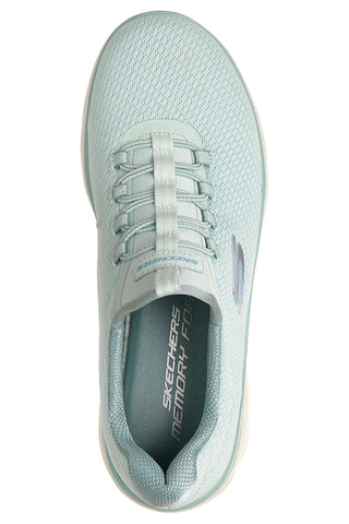 Scarpe slip on verde menta in mesh Skechers Summits plus summer haze
