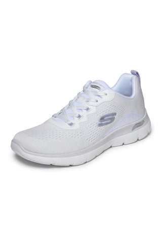 Scarpe sportive bianche in mesh Skechers Arch fit summits daily flow