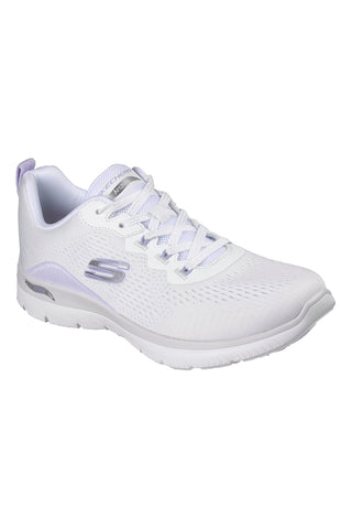 Scarpe sportive bianche in mesh Skechers Arch fit summits daily flow