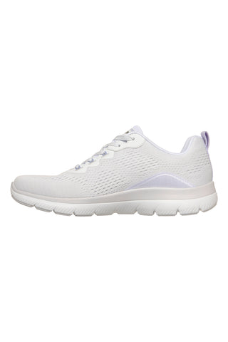 Scarpe sportive bianche in mesh Skechers Arch fit summits daily flow