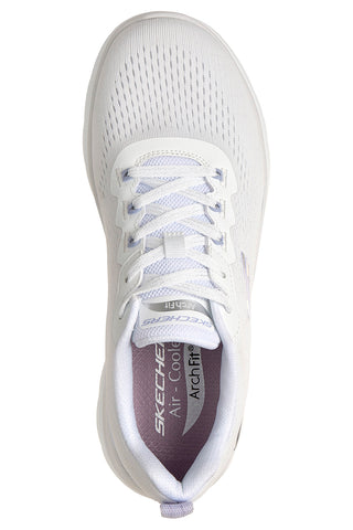 Scarpe sportive bianche in mesh Skechers Arch fit summits daily flow