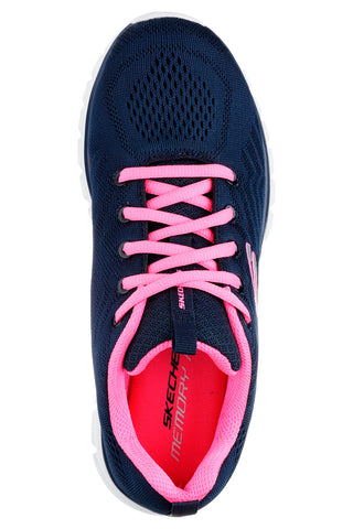 Blaue Mesh-Sneaker mit Memory-Schaum-Sohle Skechers Graceful Get Connected