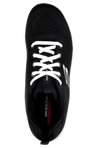 Sneakers schwarz-weiß Memory Foam Skechers Graceful Get Connected