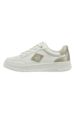 Weiße Turnschuhe mit goldenen Details Bagatt 435AQG19502190