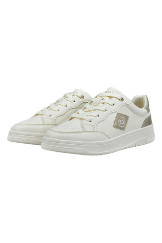 Sneakers Bianche con dettagli oro Bagatt 435AQG1950502190