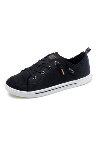 Schwarzes Segeltuch Slip-on Schuhe Skechers B cute 2.0