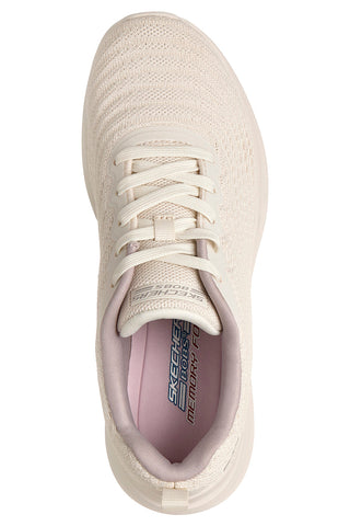 Scarpe sportive bianco con memory foam Skechers Bobs Moda Flex Mellow Dawn