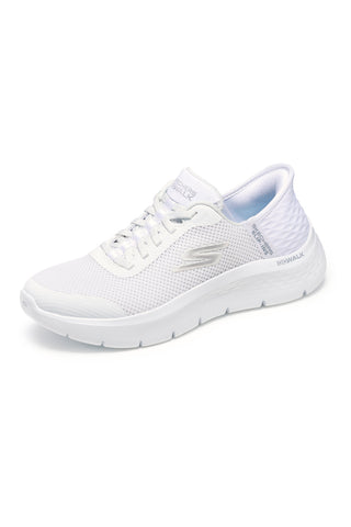 Scarpe slip ins bianco in mesh Skechers Go walk flex grand entry