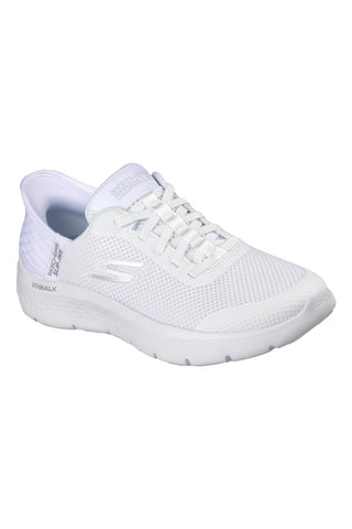 Scarpe slip ins bianco in mesh Skechers Go walk flex grand entry